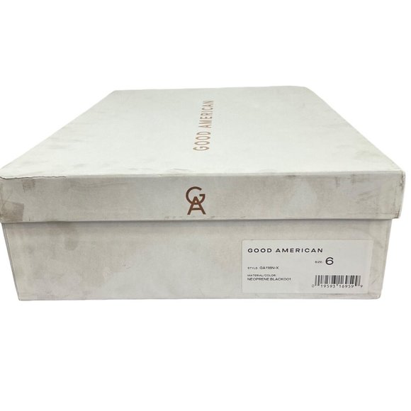 Good American Shoes Booties Womens Sz 6 Kickstand Neoprene Black 001 $319 Nwb - Picture 10 of 12